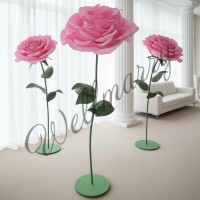 Ростовой цветок из бумаги "Роза розовая" Ростовой цветок из бумаги "Роза розовая"